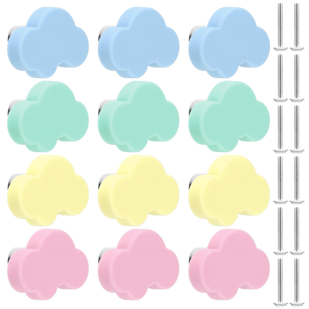 Geelin silicone cloud knob pink, soft grip for little hands, ideal nursery furniture update.