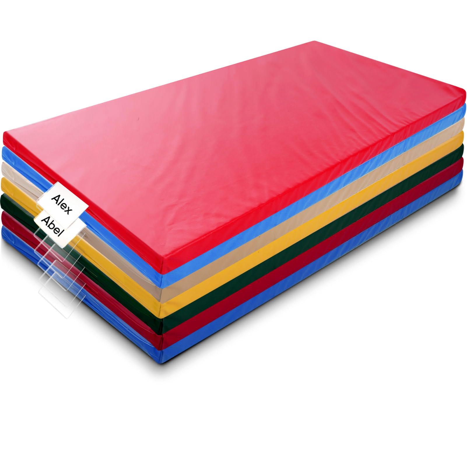 Geetery 7-piece rest mats in unassembled packaging for easy setup.