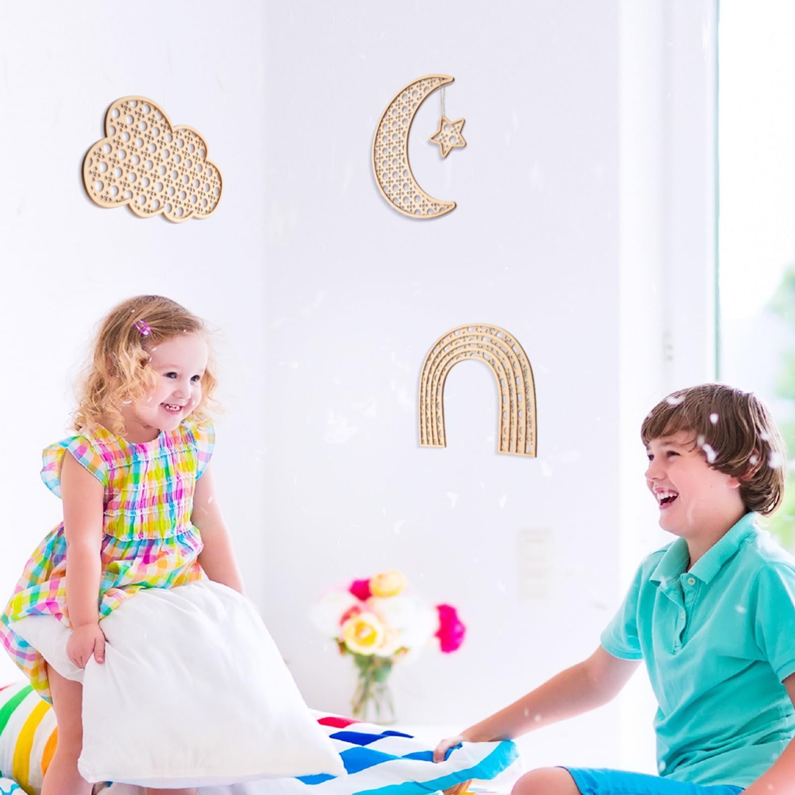 Geetery boho nursery decor is sized for balanced aesthetics in various spaces.