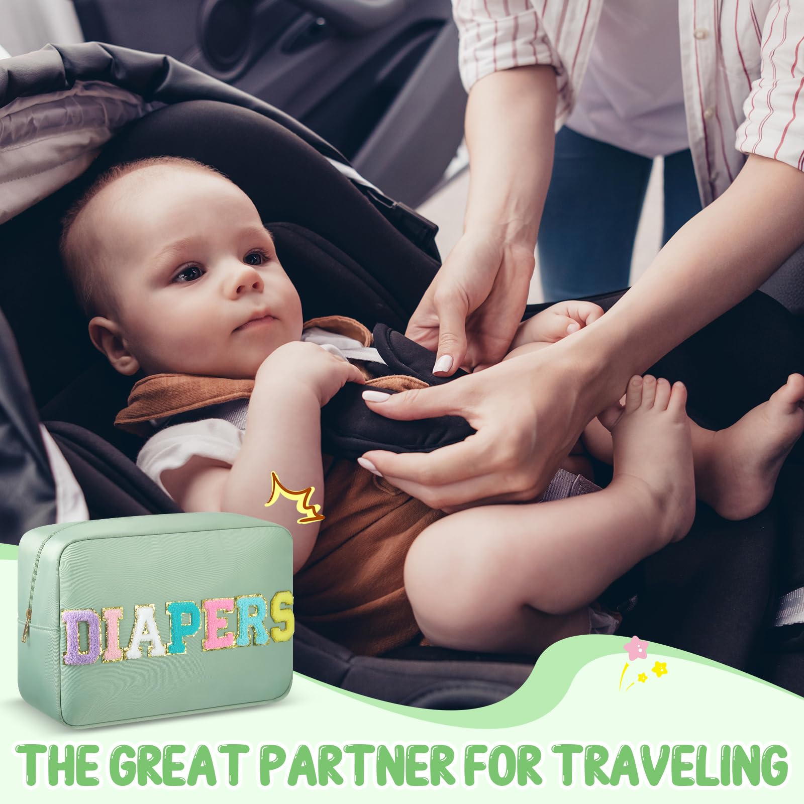 Geetery diaper caddy gift-ready image positions as a thoughtful baby shower gift