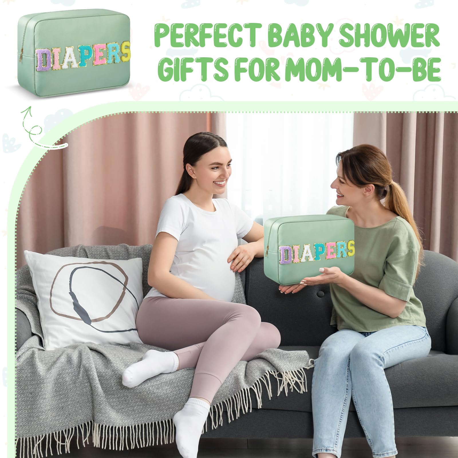 Geetery diaper caddy on changing table complements nursery decor and enhances organization