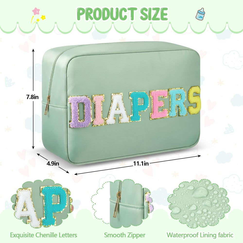 Geetery diaper caddy open compartments for easy access to wipes and diapers