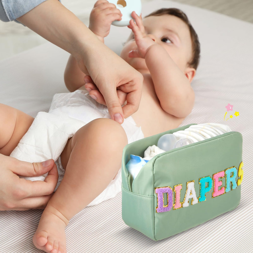 Geetery packaging ready image shows giftable diaper caddy for new moms