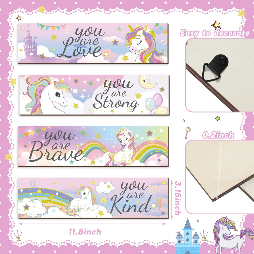 Geetery rainbow unicorn wall decor brightens living spaces with color and charm.