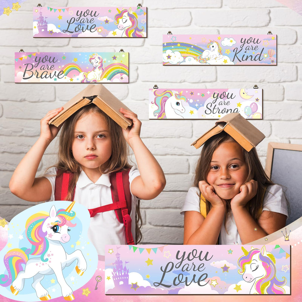 Geetery wooden unicorn wall art is durable and fade-resistant for long-lasting appeal.