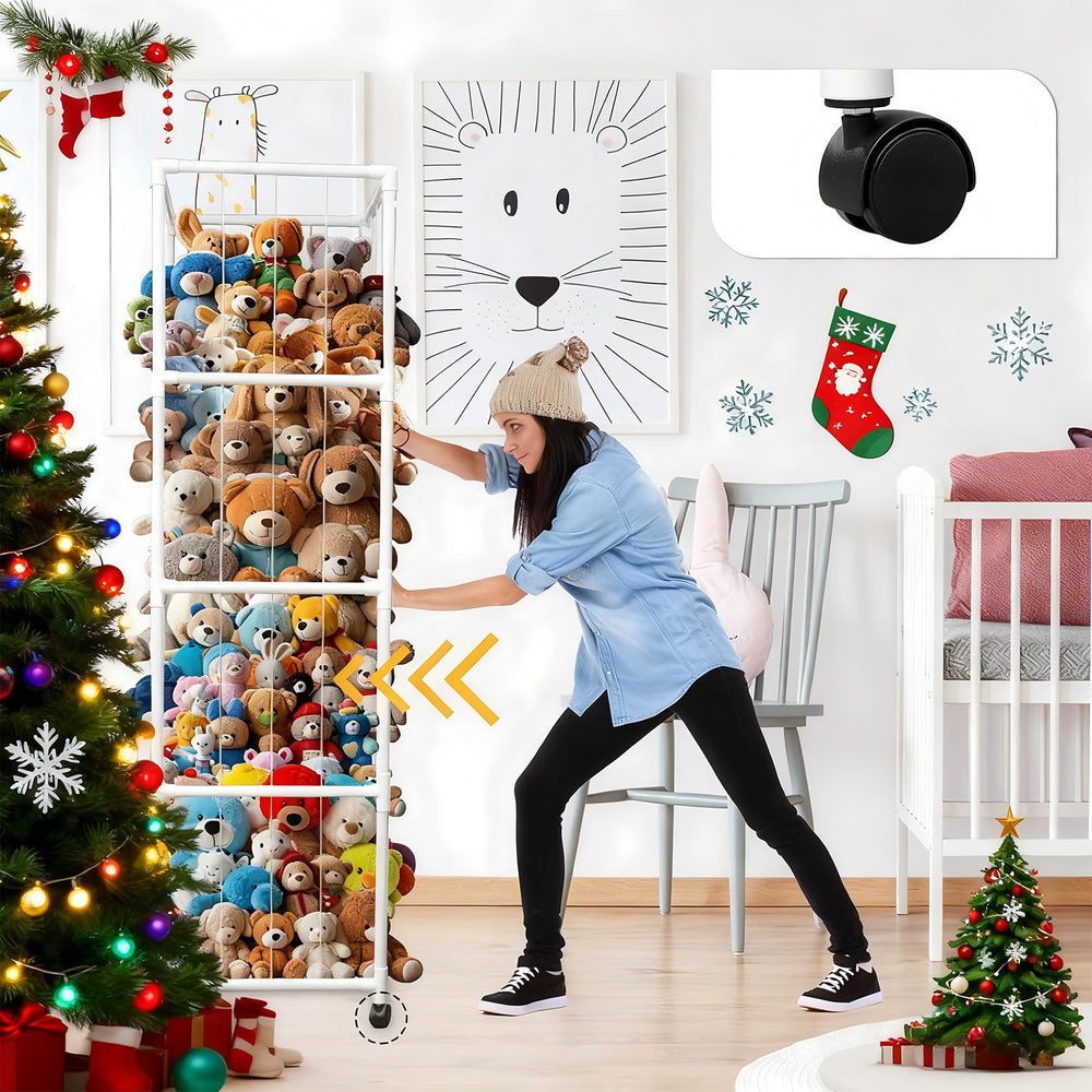 GEEWAY 71in storage in a playroom demonstrates practical vertical storage.