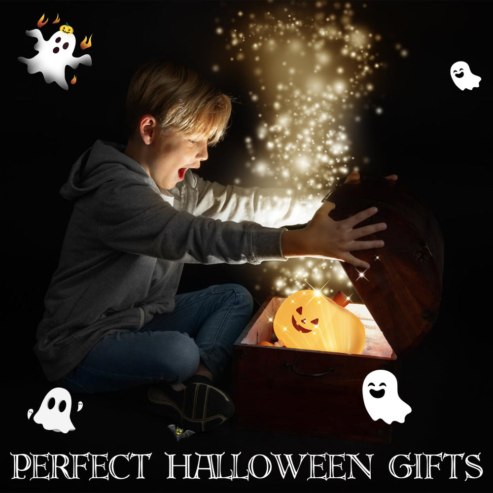 Gefaxi pumpkin night light gift and decor—fun Halloween glow for families