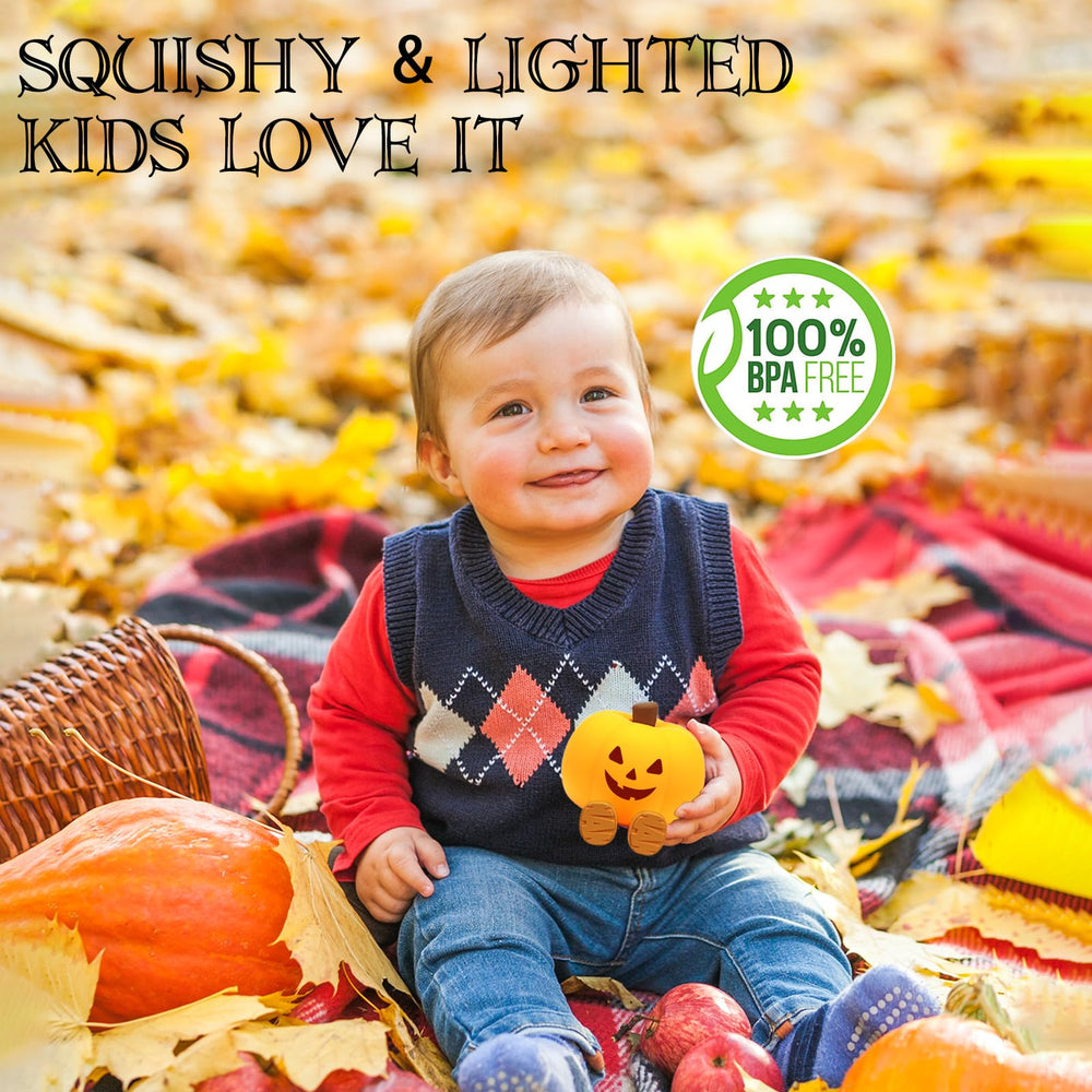 Gefaxi pumpkin night light Type-C charging—fast, convenient power for on-the-go use.