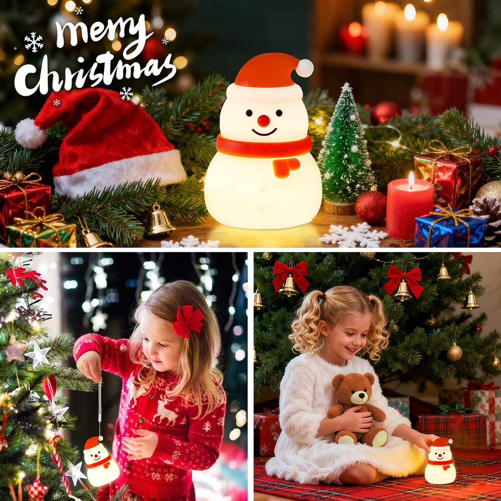 Gefaxi snowman night light warm white dimming for cozy evenings