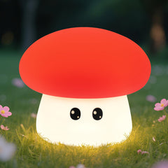 Gefaxi squishy big eyes mushroom night light cap for cozy bedside ambiance