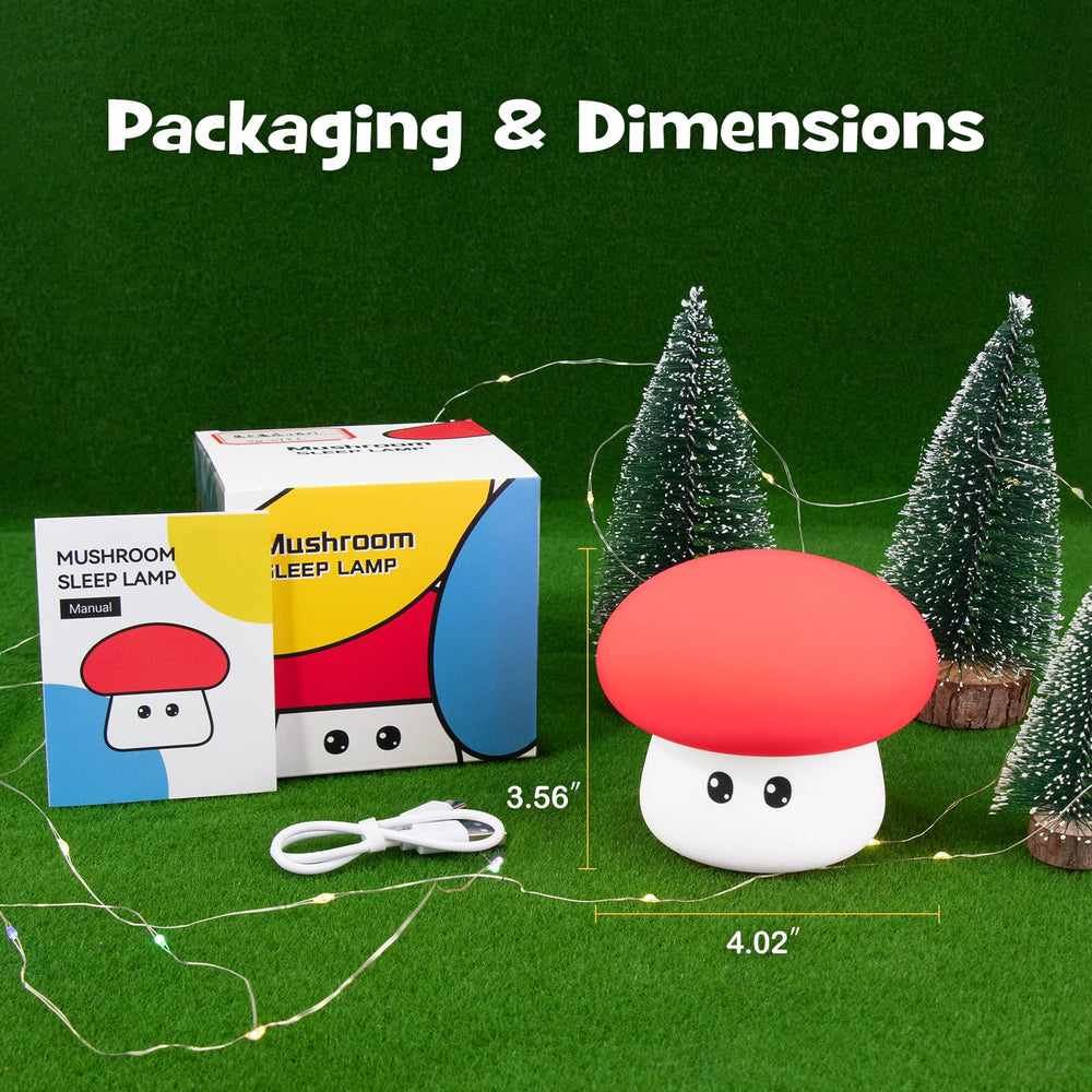 Gefaxi portable mushroom night light suited for study and travel