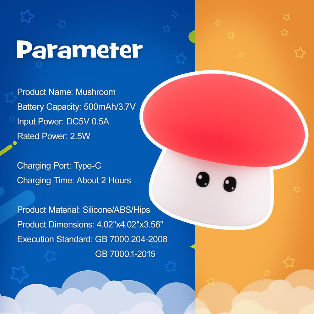 Gefaxi gift-ready mushroom night light adds playful decor