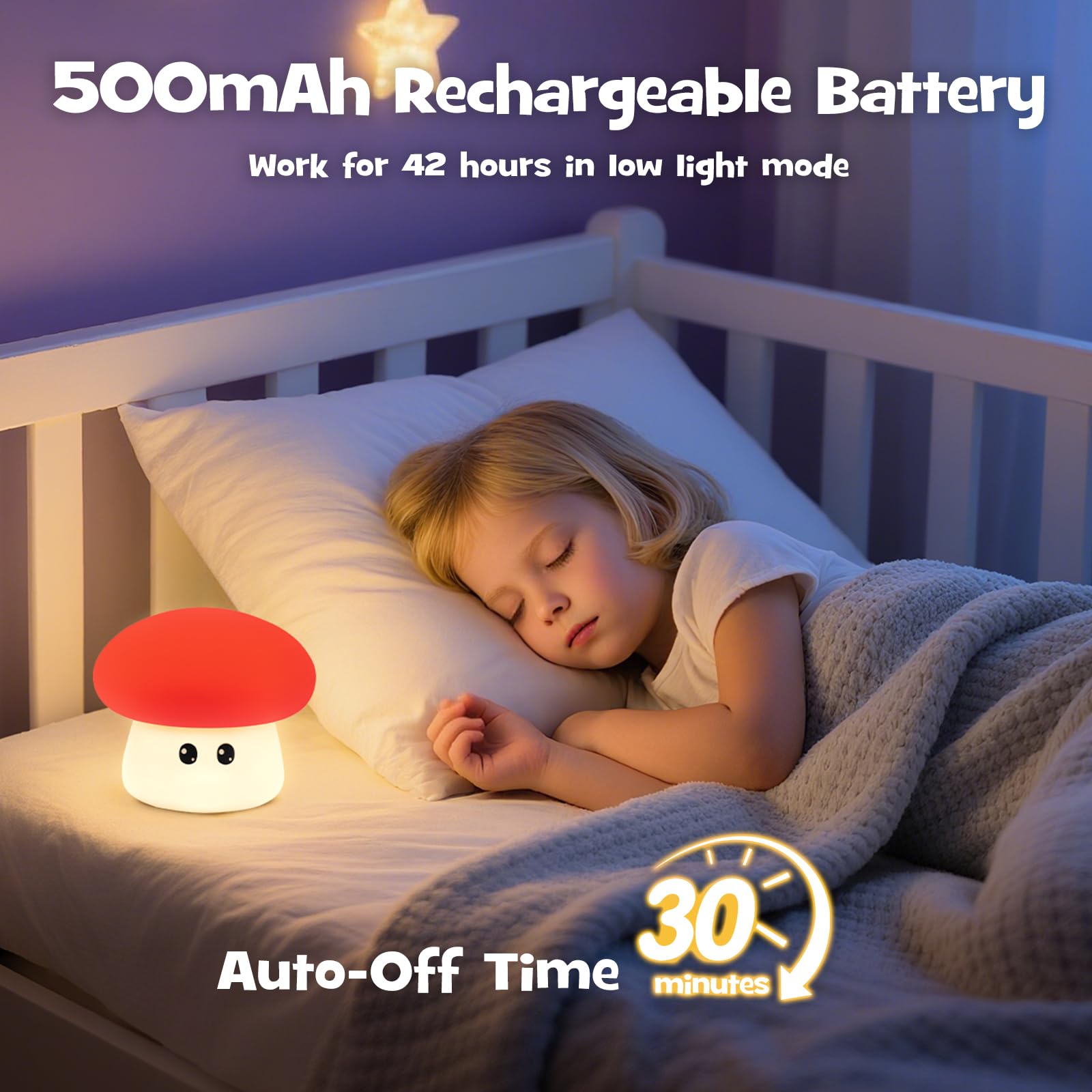 Gefaxi night light touch control for quick color and brightness changes