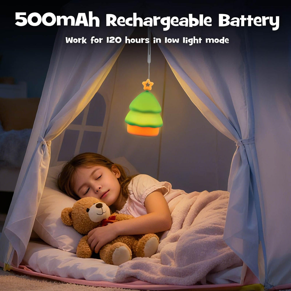 Gefaxi hangable night light shown on a tree or shelf