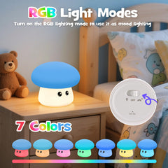 Gefaxi touch-controlled silicone night light for easy on/off and color changes