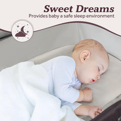 GEGOSEN portable baby playard canopy assembly creates shade and a calm play area.