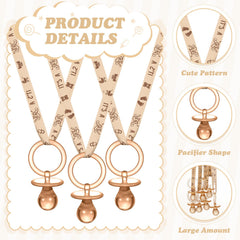 Geiserailie acrylic pacifier necklace closeup showing smooth surface.