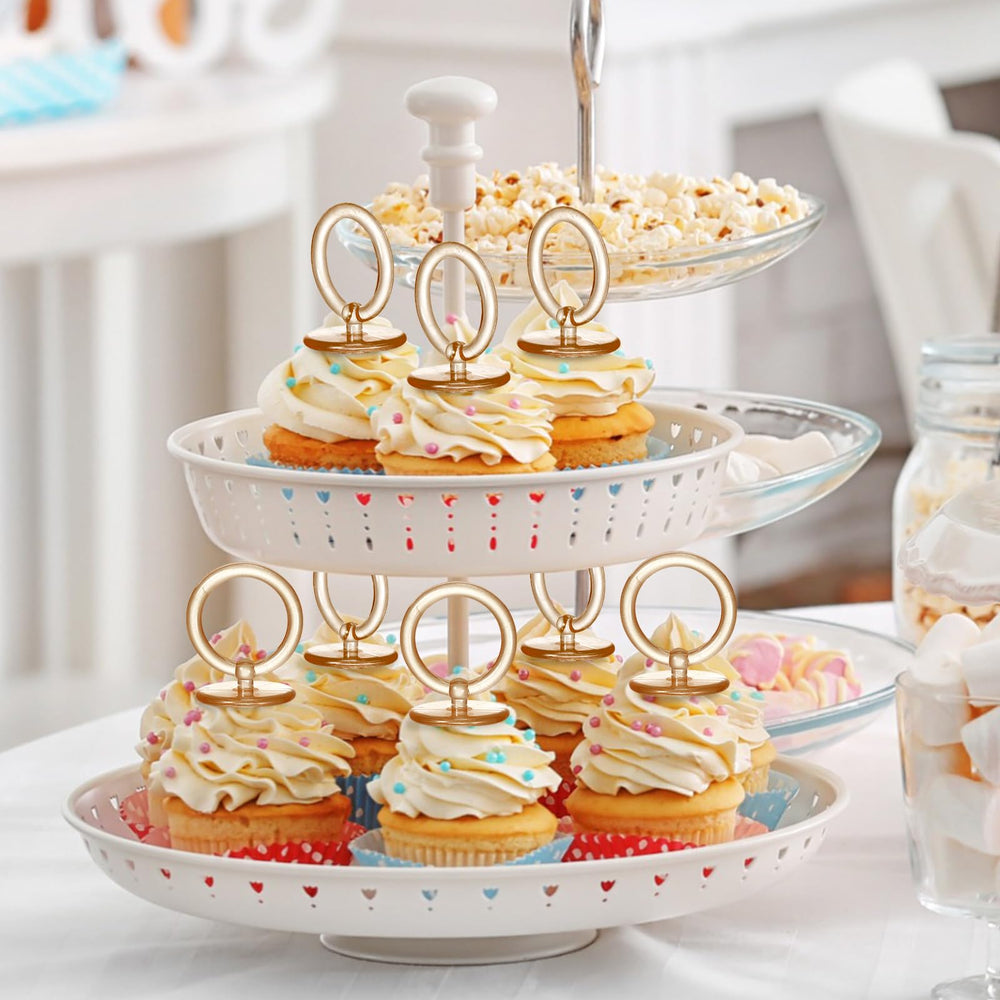 Geiserailie baby shower decor idea with pacifier charm in vase.