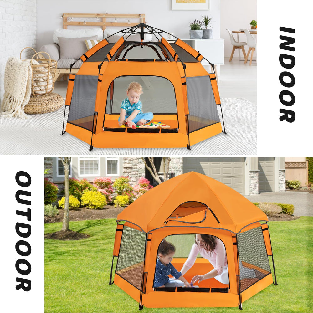 GEIYATOI dimension 67x67x48-5 inches provides spacious play area
