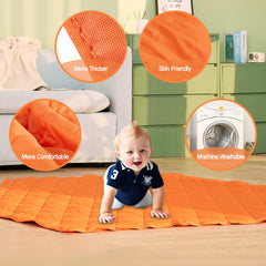 GEIYATOI hexagon play mat cover fit shows precise alignment with 64-inch playpen.