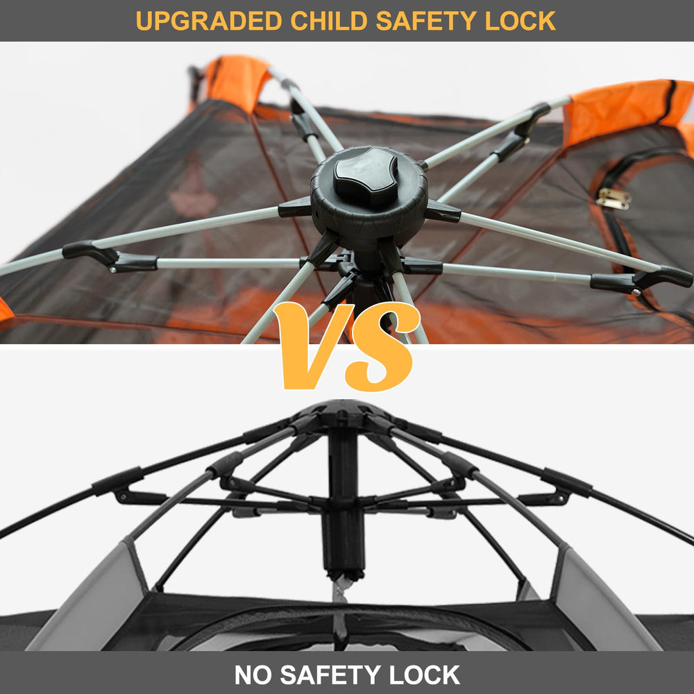 GEIYATOI upgraded safety lock prevents sudden collapse