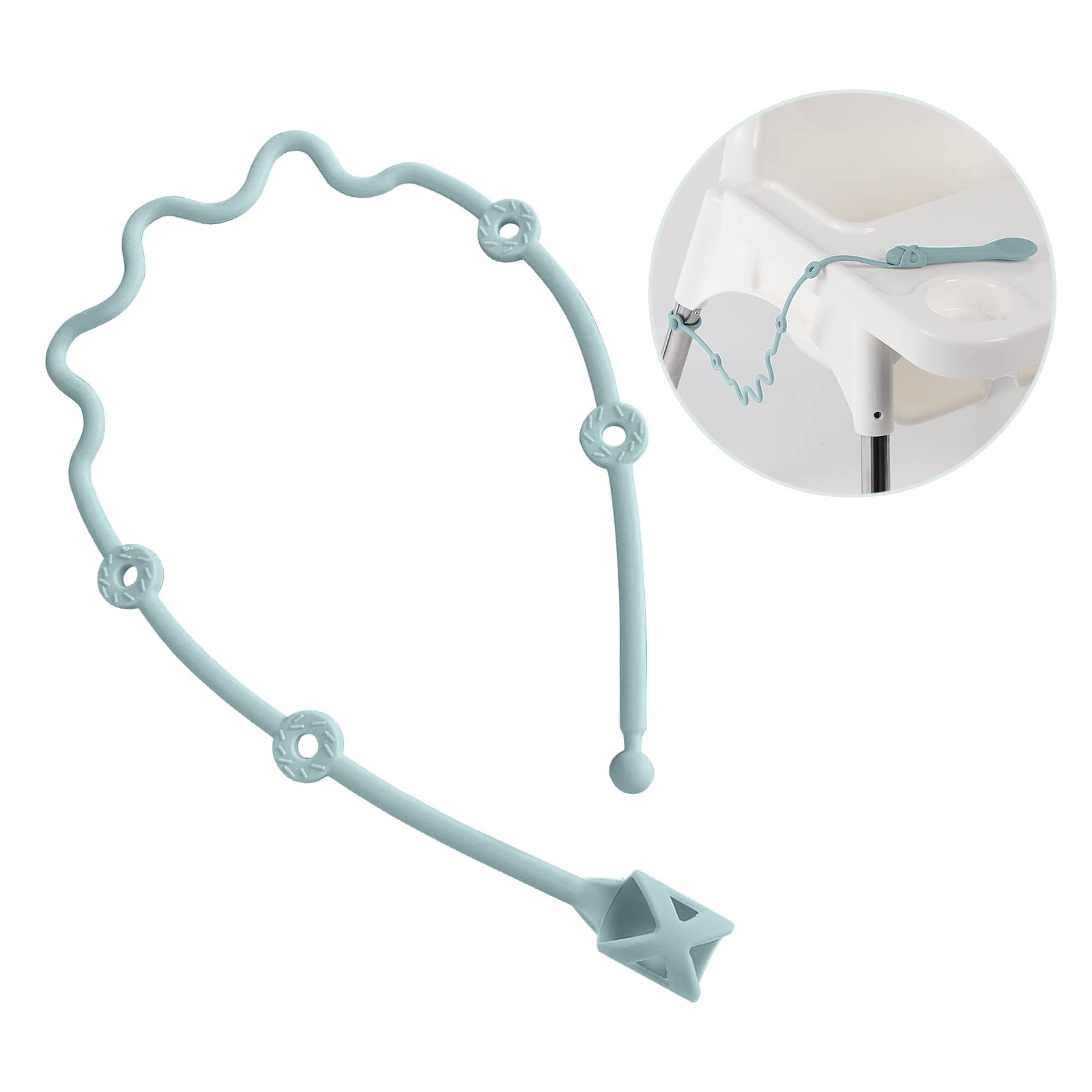 Gelinor Utensil Strap sleeve close-up shows non-slip grip for self-feeding.