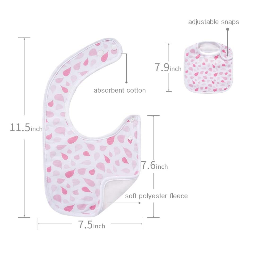 Gelisite bibs on a teething baby, showcasing comfortable wear and mess protection