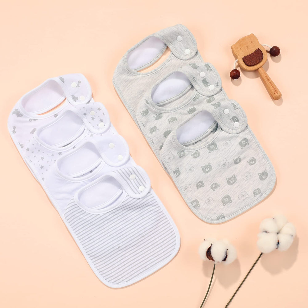 Gelisite bibs soft-back polyester layer provides breathability and drool protection.