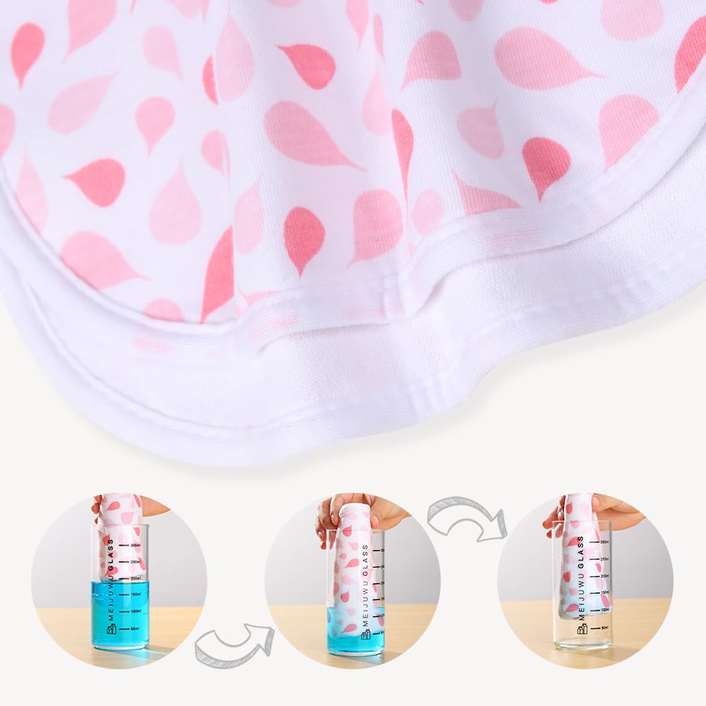Gelisite burp cloths back-fleece features non-slip backing to stay in place.