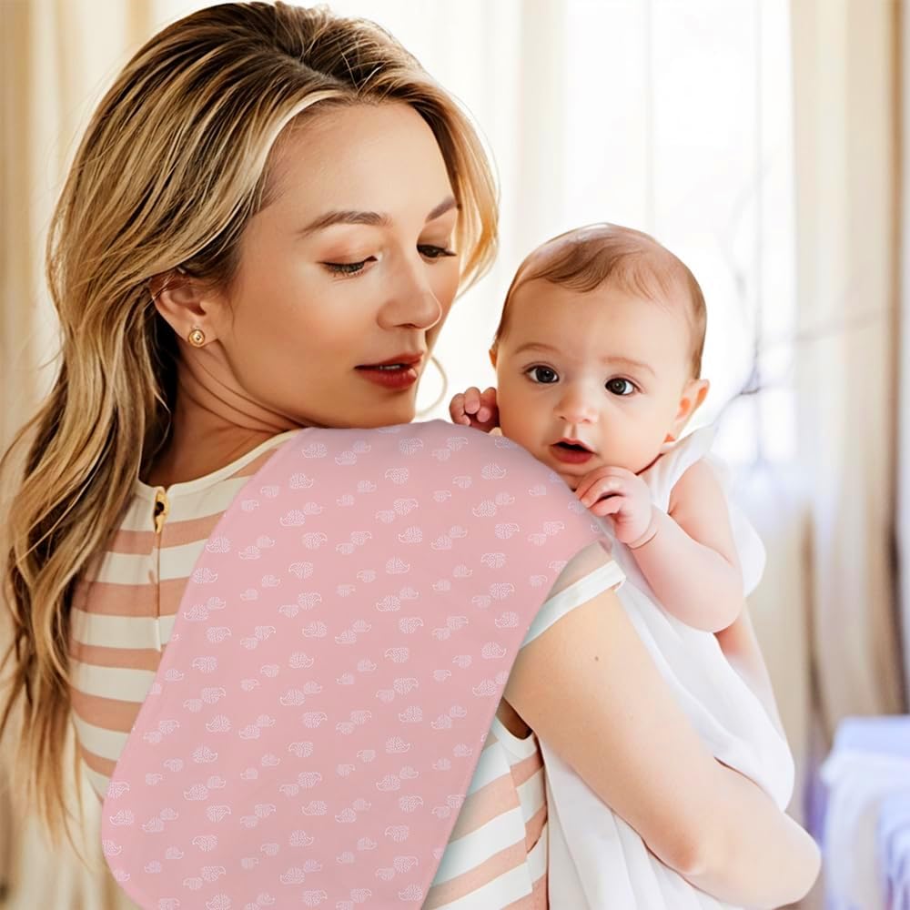 Gelisite burp cloths neutral-pattern provides stylish, versatile baby protection.