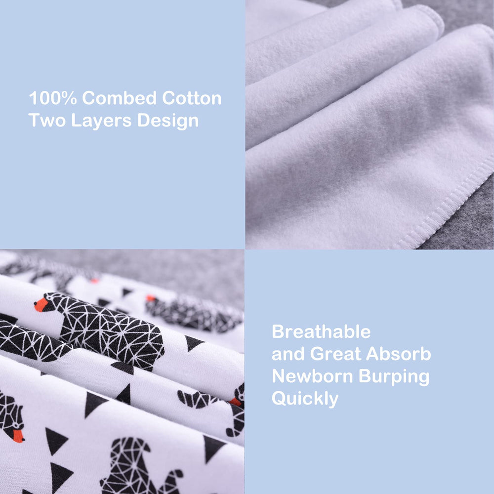 Gelisite burp cloth high absorbency keeps outfits dry during feeds