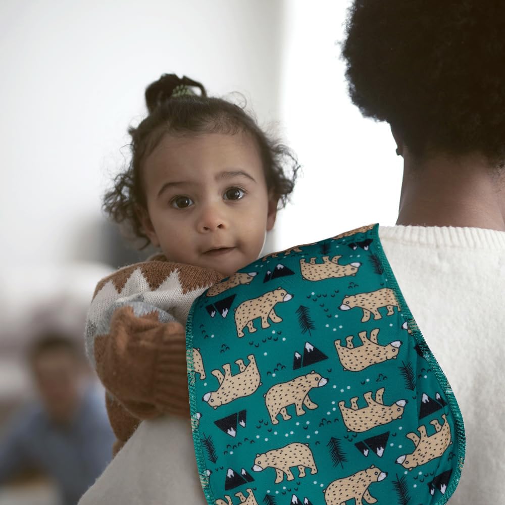 Gelisite burp cloth neutral color design suits babies of all genders
