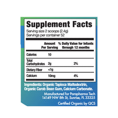 Gelmix infant thickener jar with label visible signals allergen-free formulation