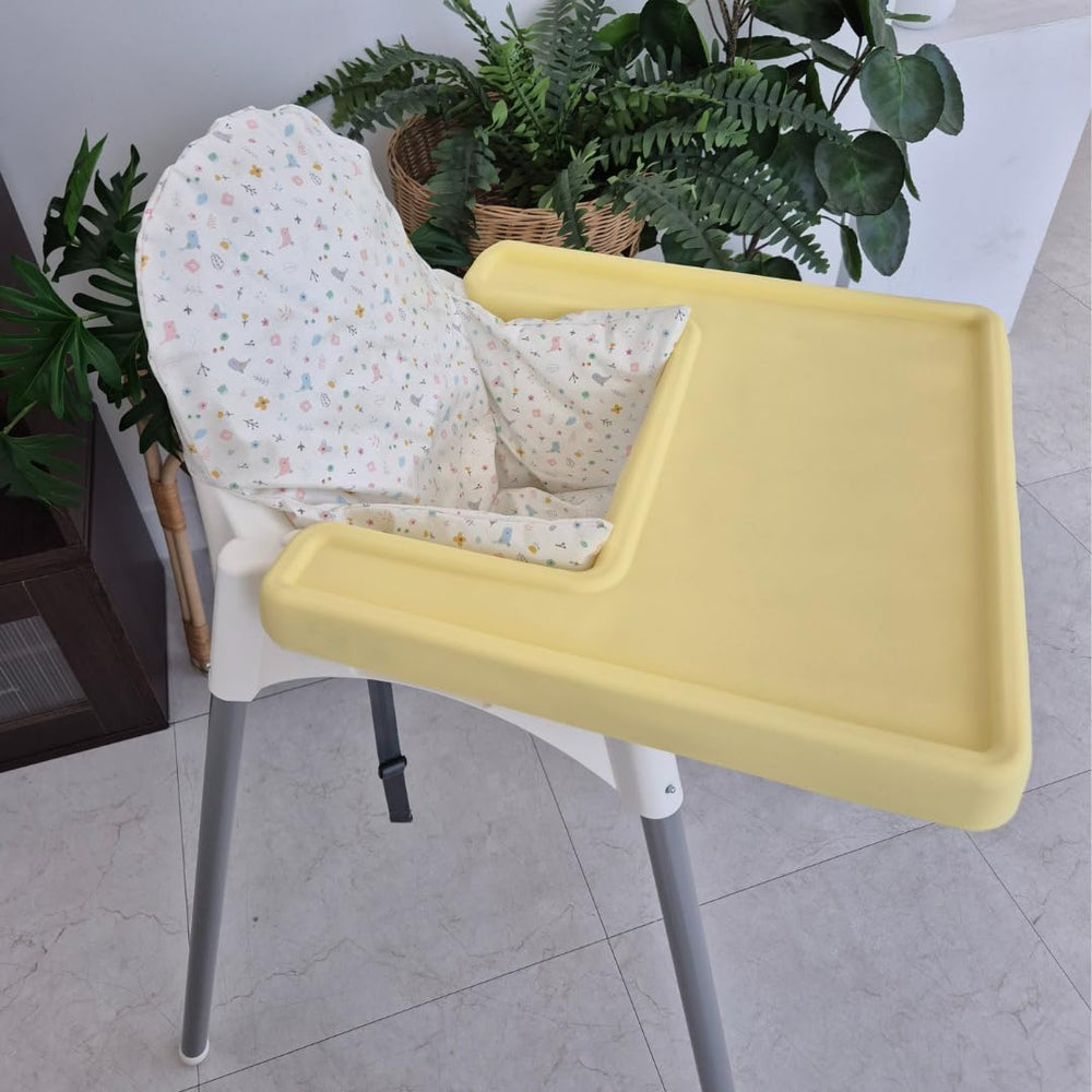 Gembebe Butter Cream placemat enhances the dining area with a soft, modern look.
