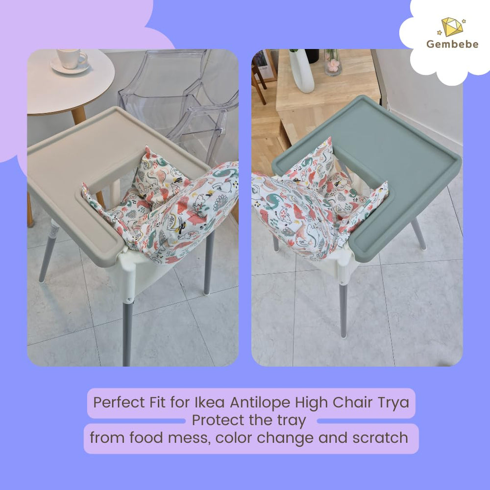 Gembebe placemat dishwasher-safe design simplifies cleaning after messy toddler meals.