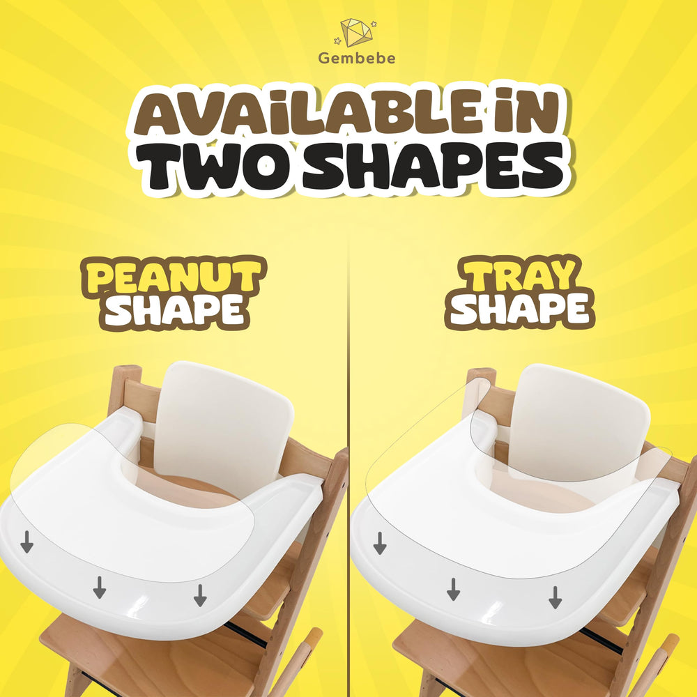 Gembebe suction-sticker tray-shape option provides full-tray coverage.