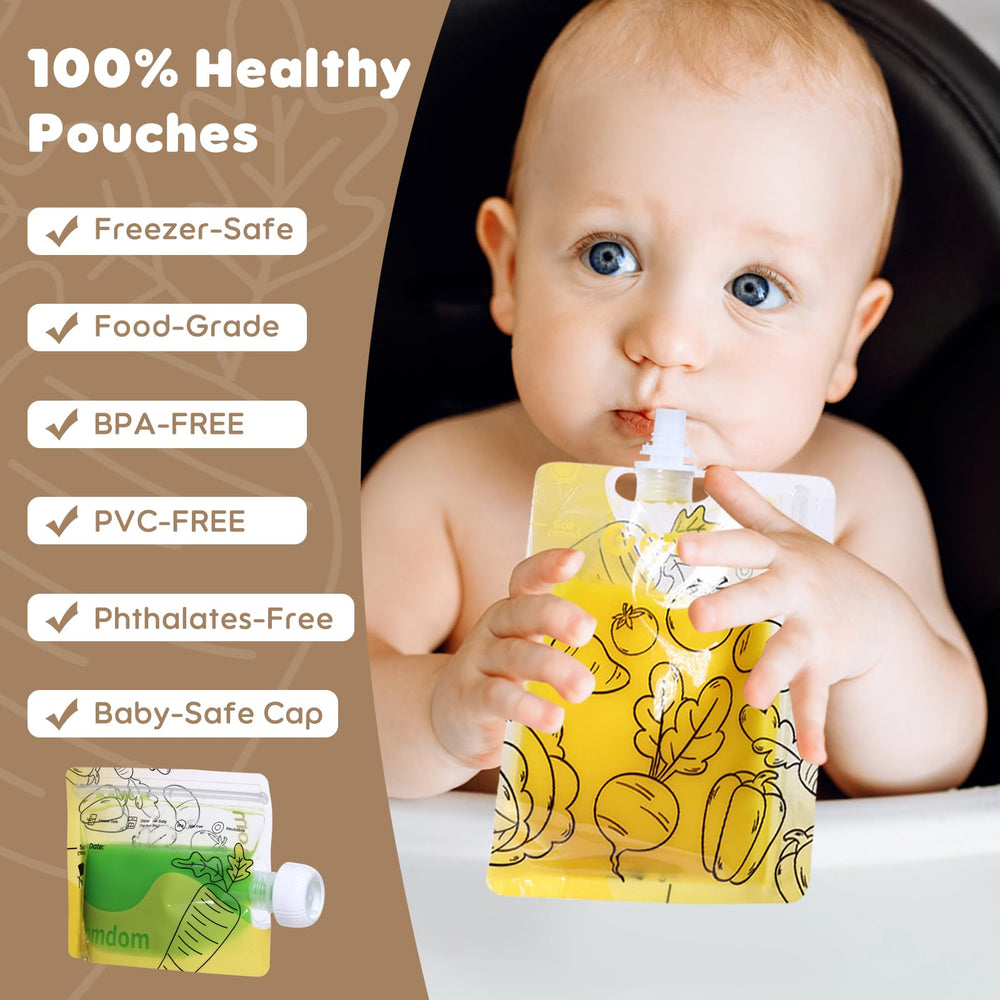 Gemdom easy-to-clean pouches reduce waste and simplify prep.