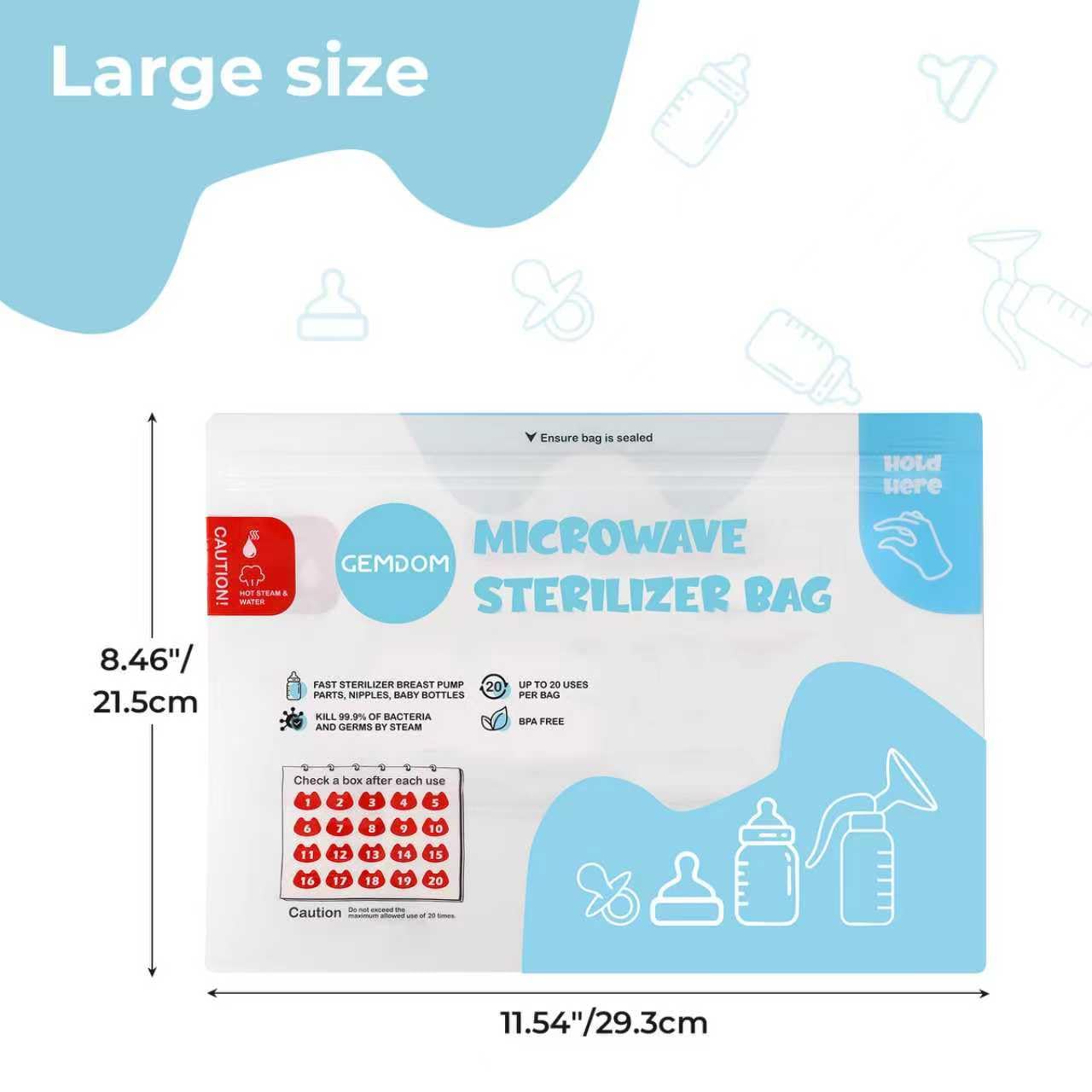 Gemdom usage-tracking feature helps monitor bag life at a glance