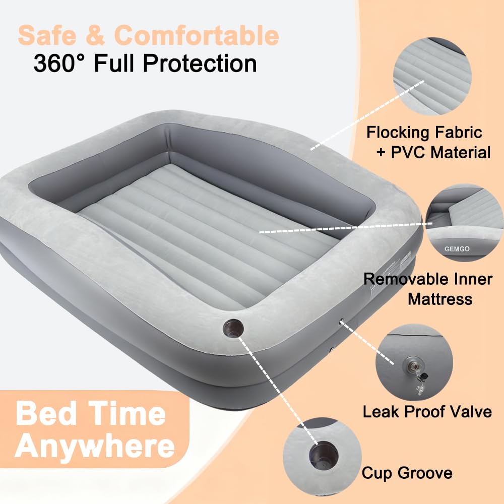 GEMGO bed deflated to compact size for easy packing and transport