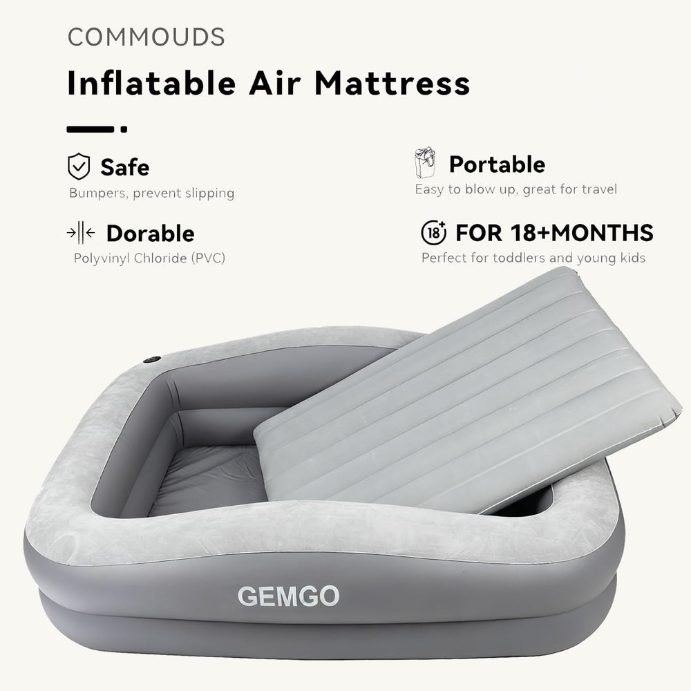 GEMGO bed with high-speed pump for quick setup on trips