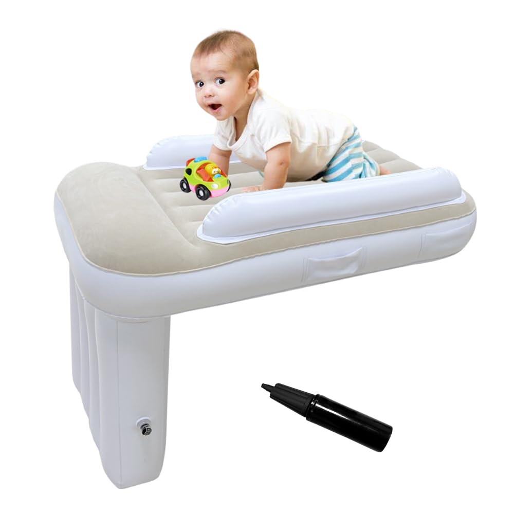 GEMGO toddler airplane bed with inflator ready for quick flight comfort