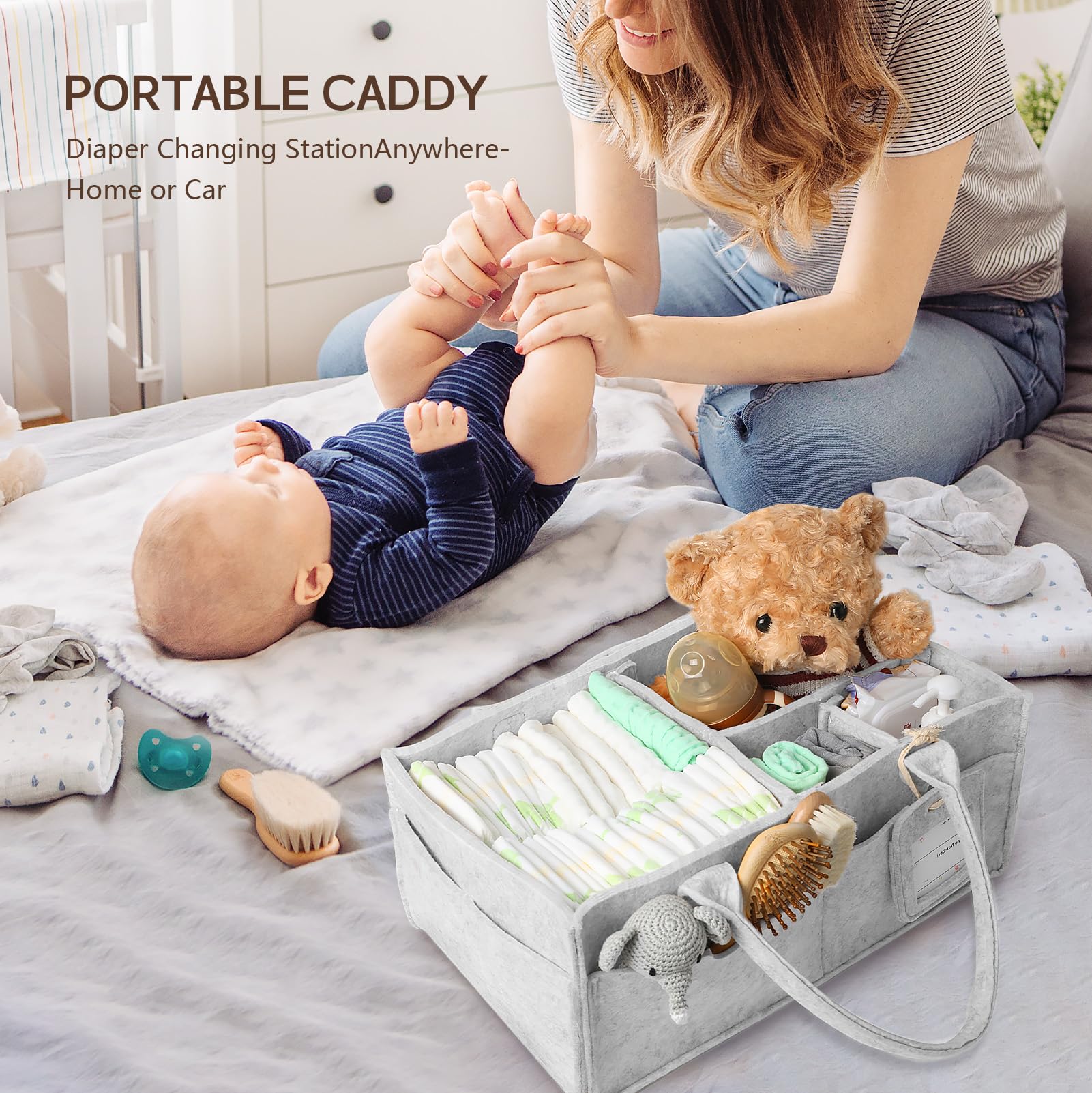 GEMII caddy sized at 16.5 by 10 by 7.1 inches for compact yet roomy storage.