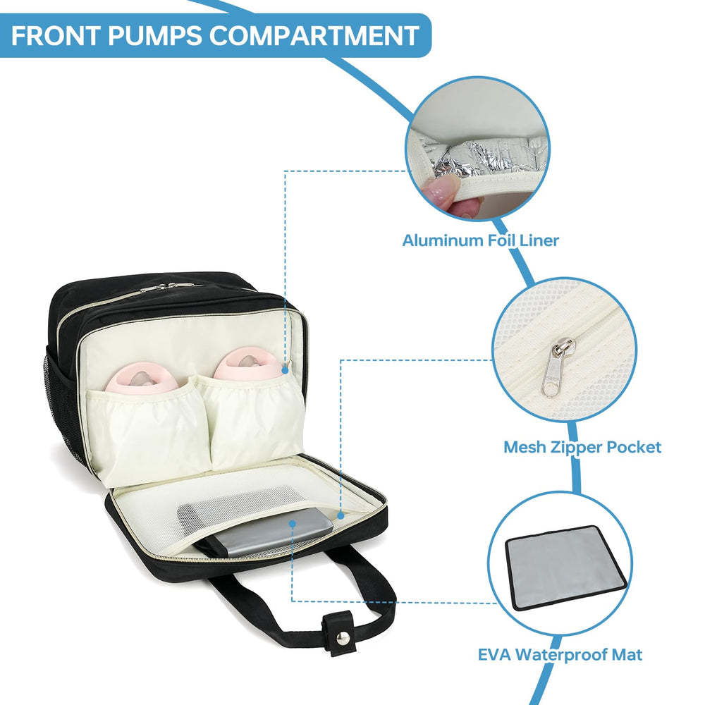GEMIU bag fits six 9-ounce bottles for daycare use.