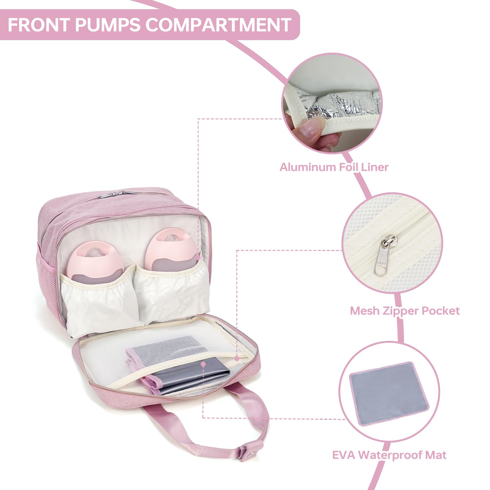 GEMIU cooler bag with ice pack inside for reliable on-the-go cooling.