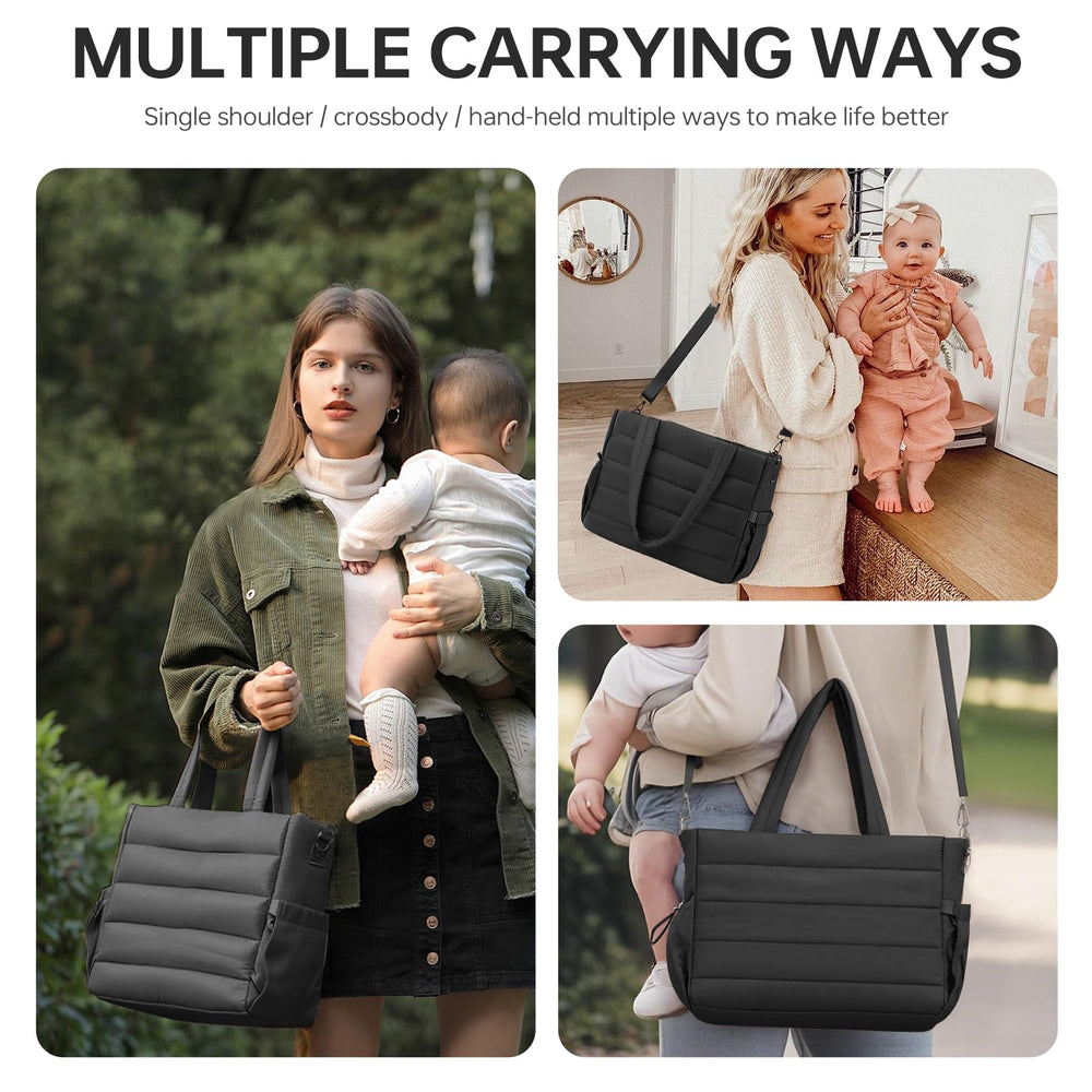 GEMIU diaper bag tote in use during hospital visit or travel