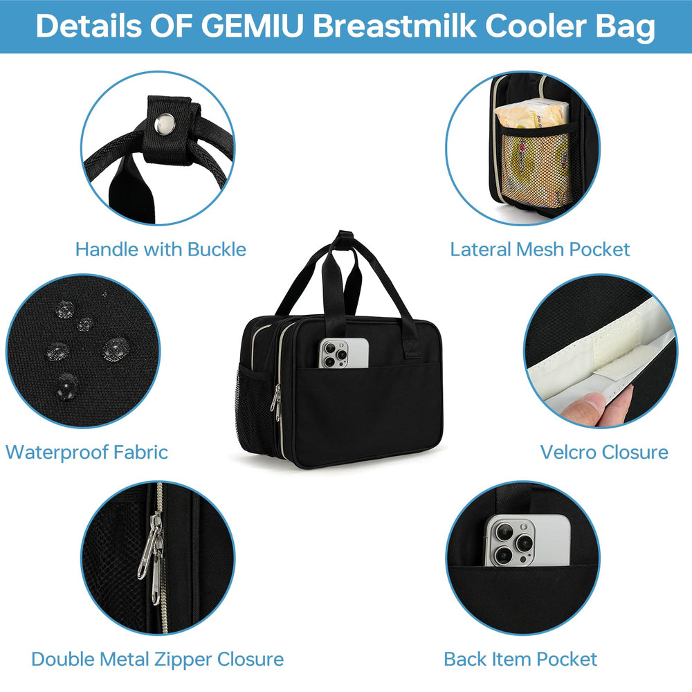 GEMIU portable cooler compartment acts as a mobile mini-fridge.