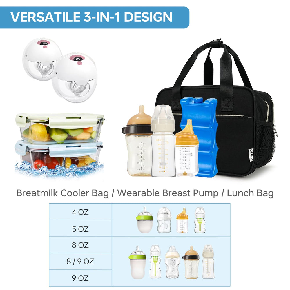 GEMIU waterproof outer with aluminum lining protects contents and cleans easily.