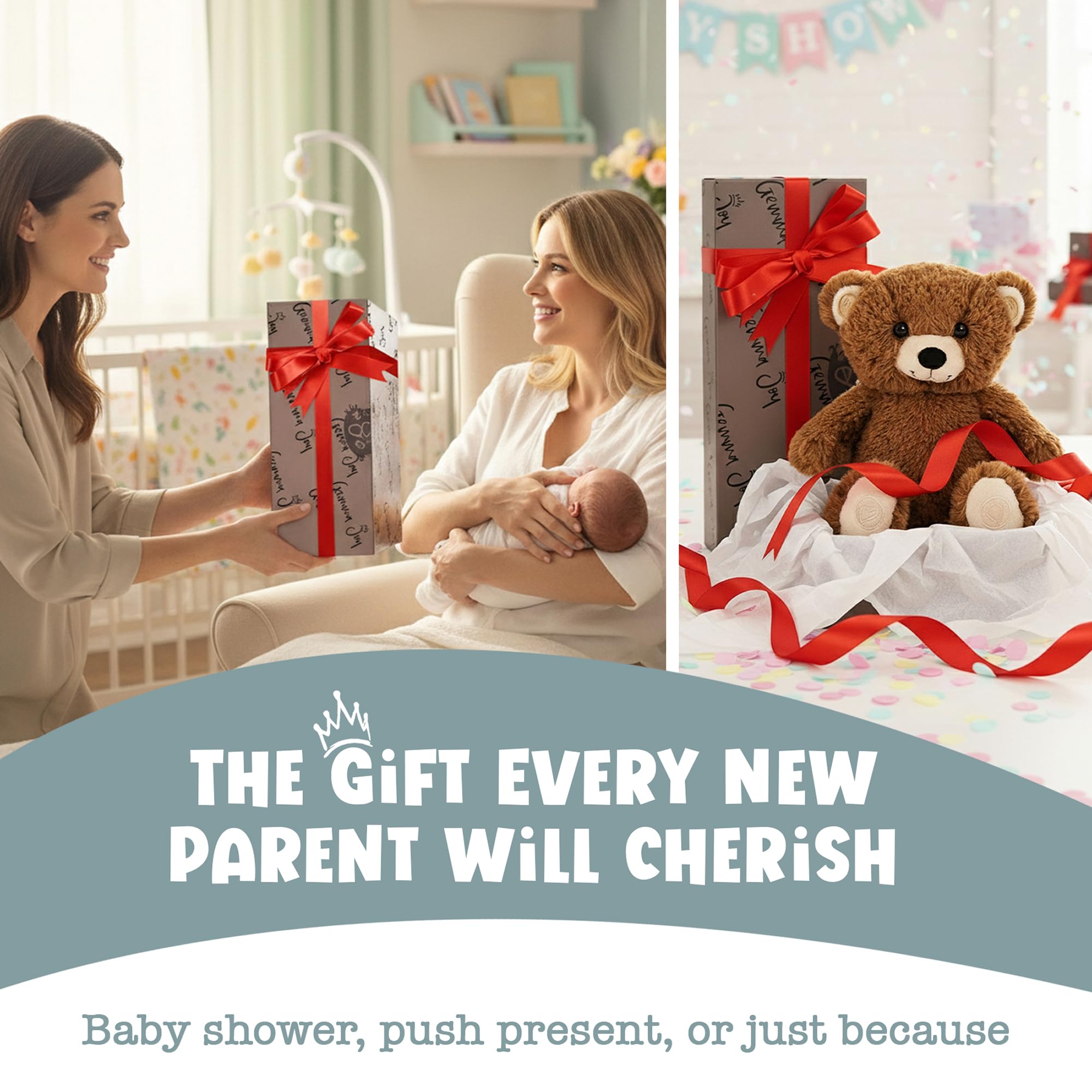Gemma Joy baby sleep soother brown bear six sounds promote calm and comfortable baby nights