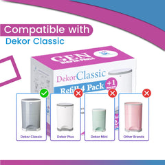 GEN DIAPER PAILS odor-elimination film demonstrates strong odor control
