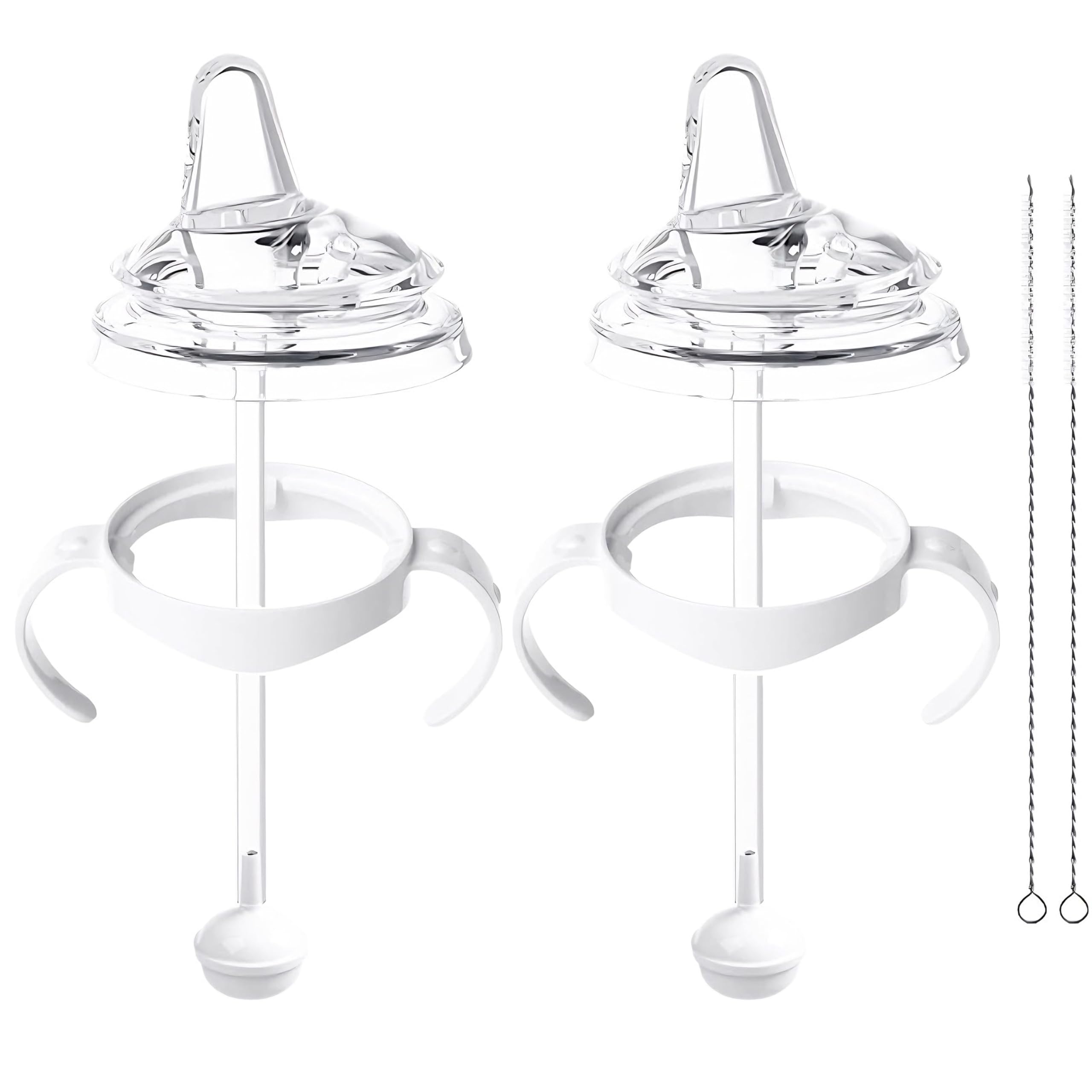 Generic 2-pack sippy cup kit demonstrating Philips Avent compatibility for easy transitions.